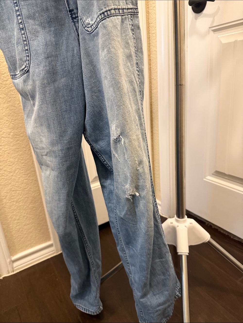 Madewell Denim Women's Distressed Overalls - Picture 9 of 9